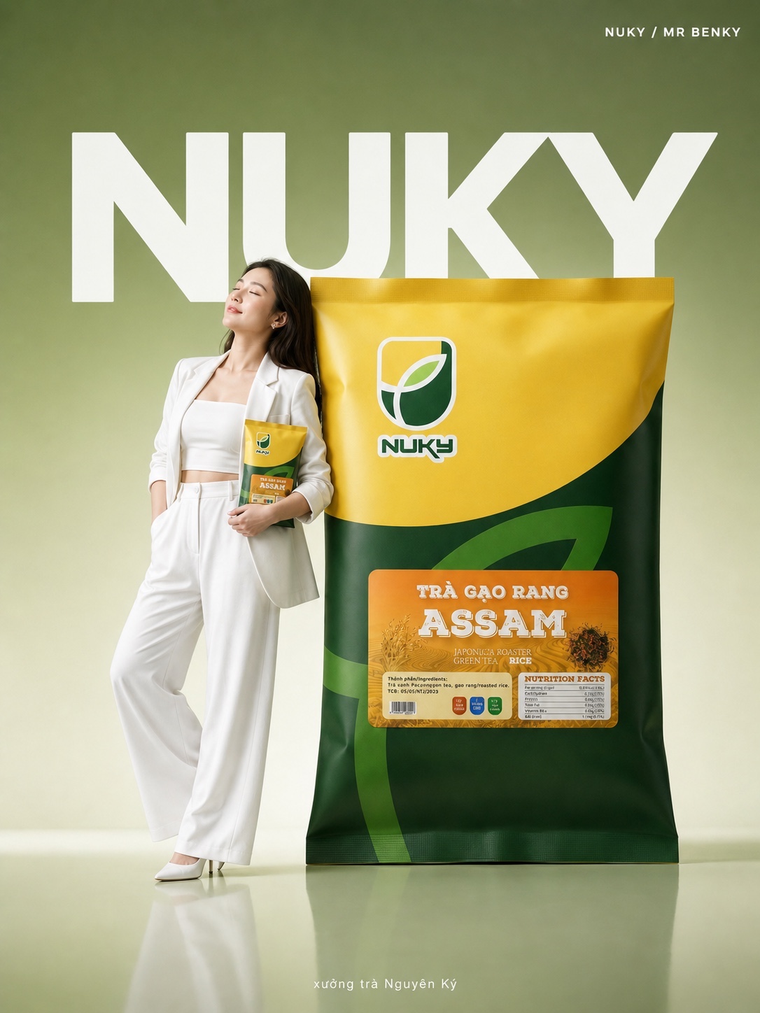 Trà Gạo Rang Assam 500g – ảnh 2